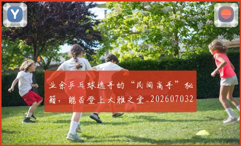 业余乒乓球选手的“民间高手”秘籍,能否登上大雅之堂_20260703204220