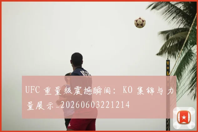 UFC 重量级震撼瞬间：KO 集锦与力量展示_20260603221214